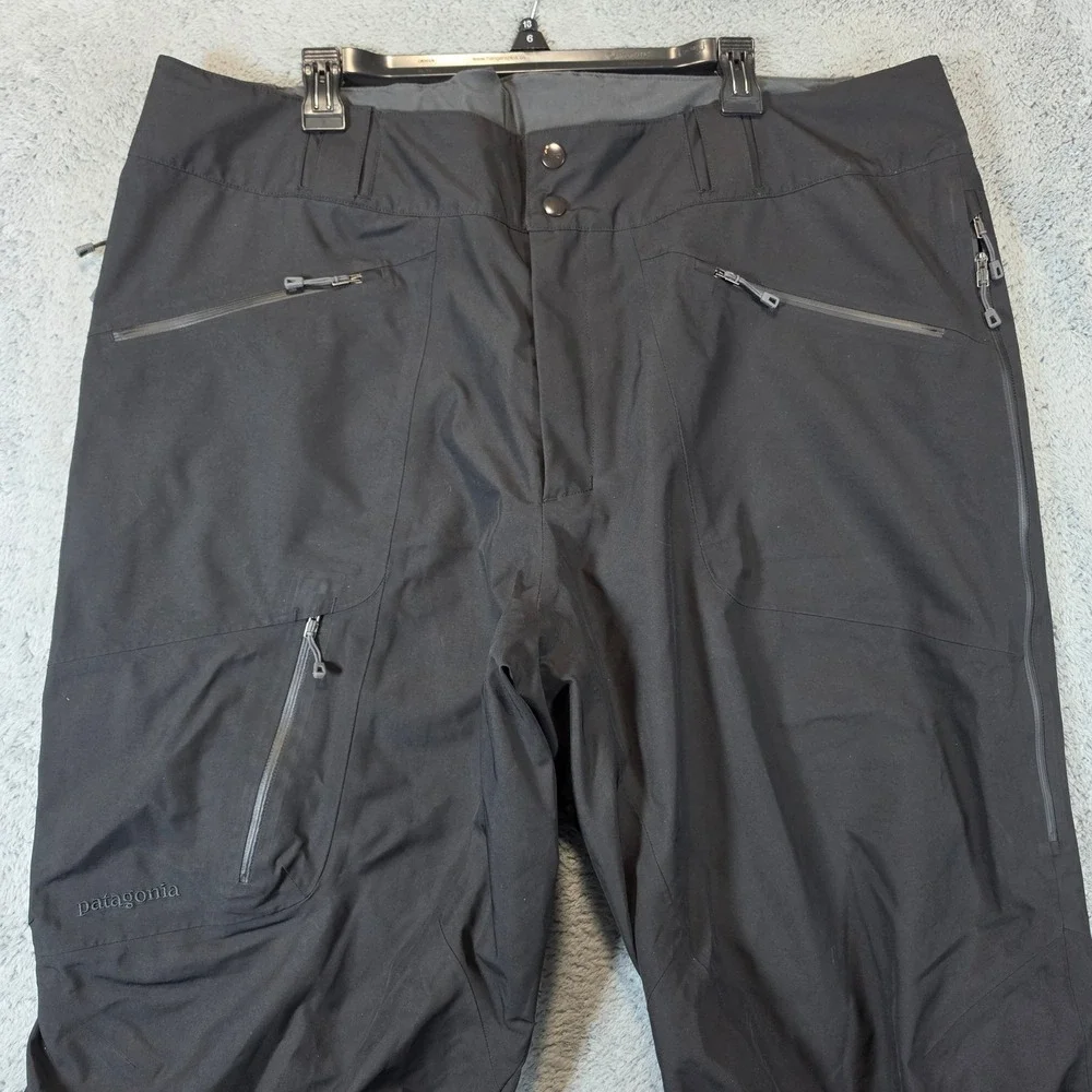 Patagonia Gore-Tex Powder Bowl Snow Pants Men XXL Black Waterproof Ski Snowboard